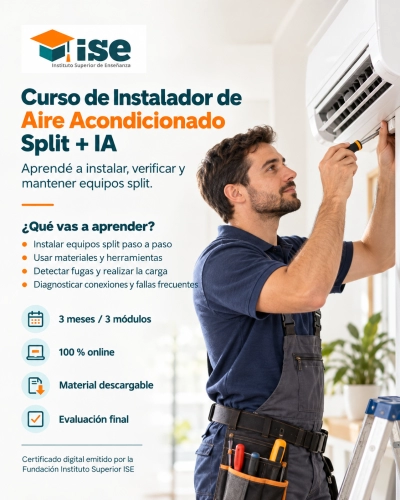 Curso de Instalador de Aire Acondicionado Split + IA