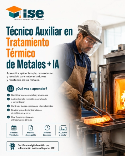 Técnico Auxiliar en Tratamiento Térmico de Metales + IA