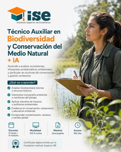 Técnico Auxiliar en Biodiversidad y Conservación del Medio Natural + IA
