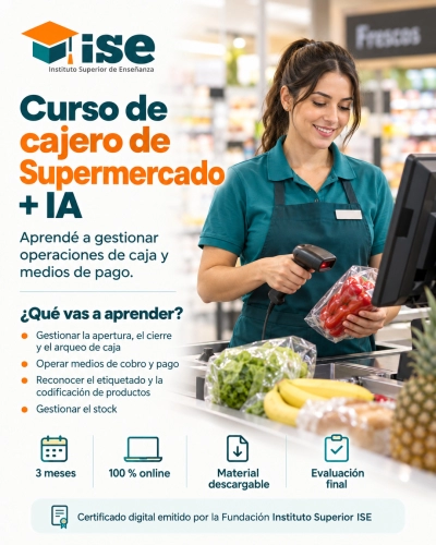 Curso de cajero de Supermercado + IA