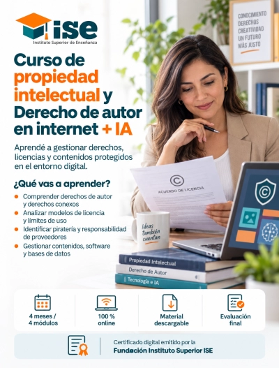 Curso de propiedad intelectual y Derecho de autor en internet + IA