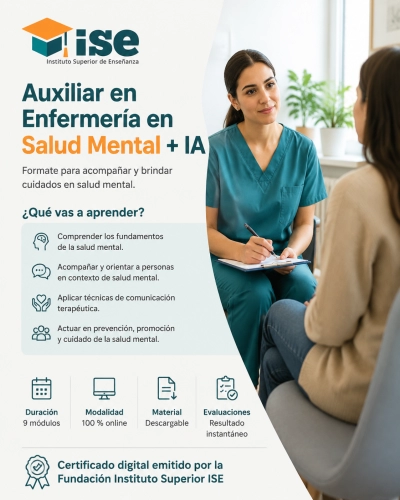 Auxiliar en Enfermería en Salud Mental + IA