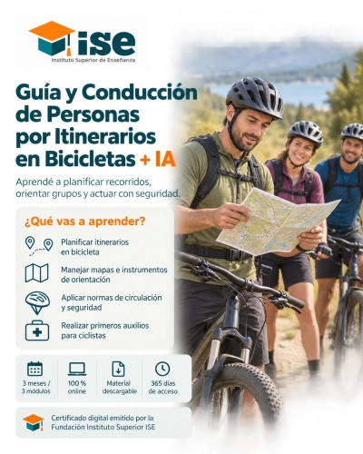 Guía y Conducción de Personas por Itinerarios en Bicicletas + IA