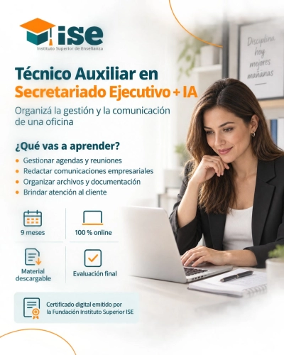 Técnico Auxiliar en Secretariado Ejecutivo + IA