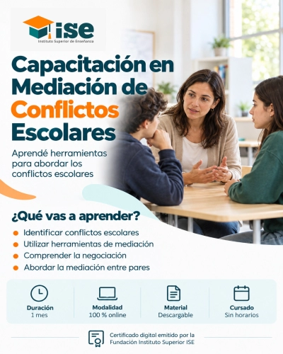 Capacitación en Mediación de Conflictos Escolares