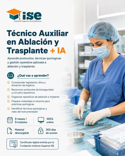 Técnico Auxiliar en Ablación y Trasplante + IA