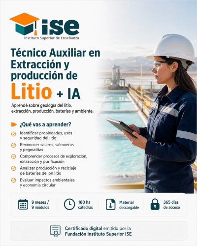 Técnico Auxiliar en Extracción y producción de Litio + IA