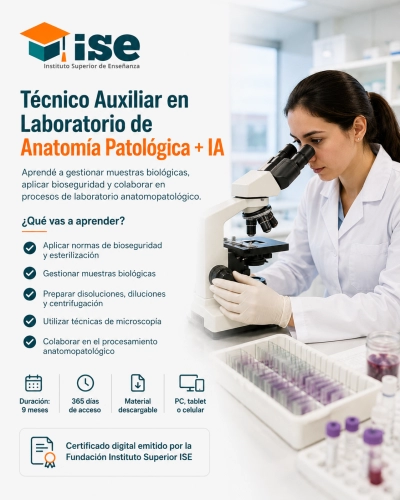 Técnico Auxiliar en Laboratorio de Anatomía Patológica + IA