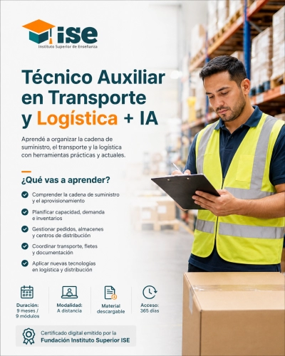 Técnico Auxiliar en Transporte y Logística + IA