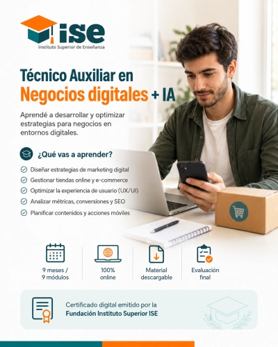 Técnico Auxiliar en Negocios digitales + IA