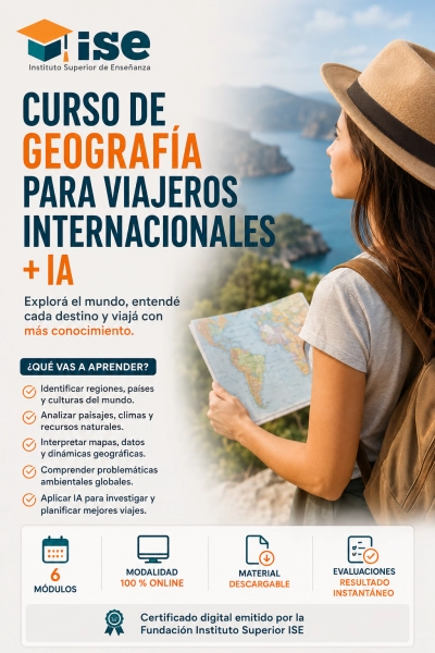 Curso de Geografía para Viajeros Internacionales + IA
