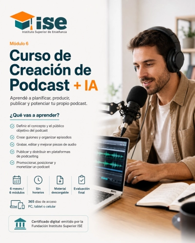 Curso de Creación de Podcast + IA
