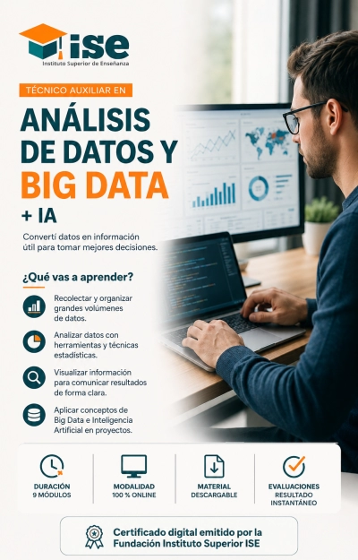 Técnico Auxiliar en Análisis de Datos y Big data + IA