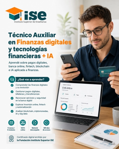 Técnico Auxiliar en Finanzas digitales y tecnologías financieras + IA