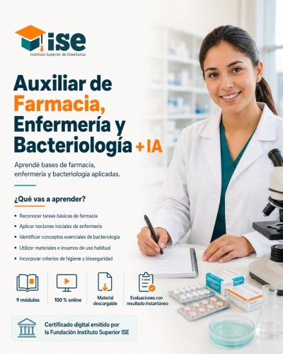 Auxiliar de Farmacia, Enfermería y Bacteriología + IA