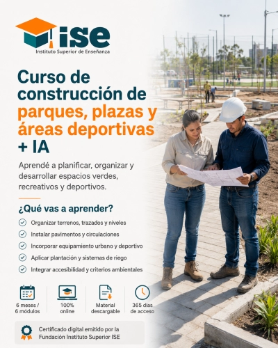 Curso de construcción de parques, plazas y áreas deportivas + IA