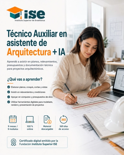 Técnico Auxiliar en asistente de Arquitectura + IA