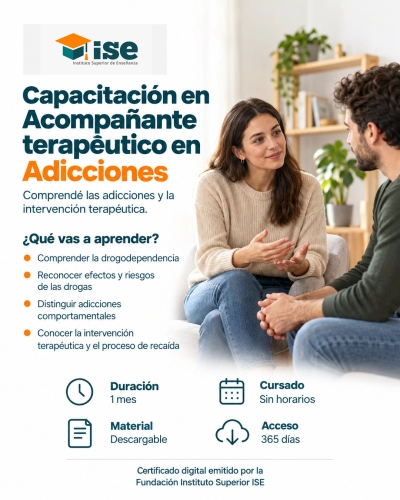 Capacitación en Acompañante terapéutico en Adicciones