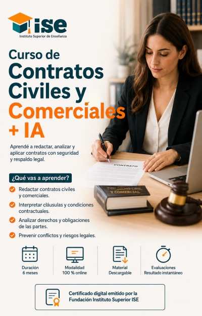 Curso de Contratos Civiles y Comerciales + IA