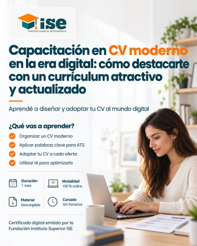Capacitación en CV moderno en la era digital: cómo destacarte con un currículum atractivo y actualizado