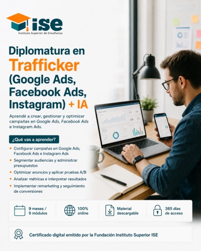 Diplomatura en Trafficker (Google Ads, Facebook Ads, Instagram) + IA