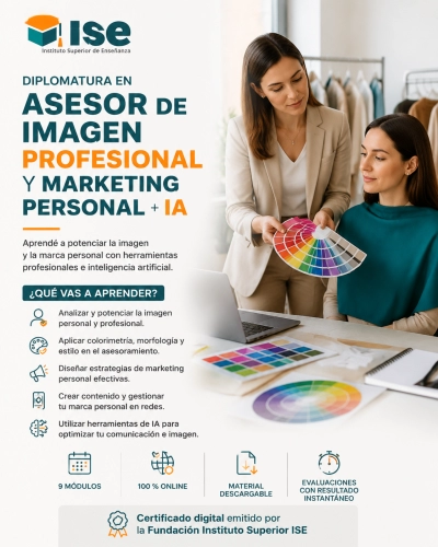 Diplomatura en Asesor de Imagen Profesional y Marketing Personal + IA