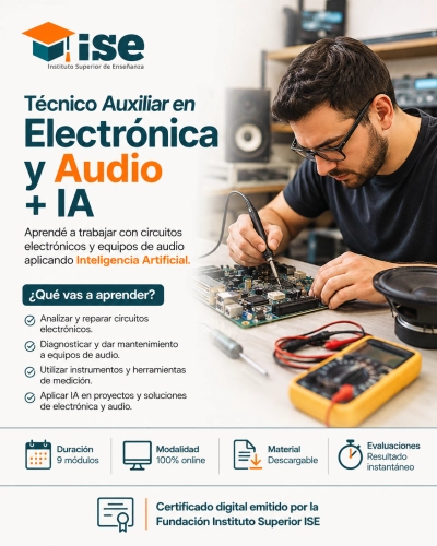 Técnico Auxiliar en Electrónica y Audio + IA