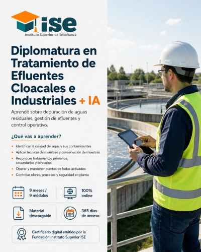 Diplomatura en Tratamiento de Efluentes Cloacales e Industriales + IA