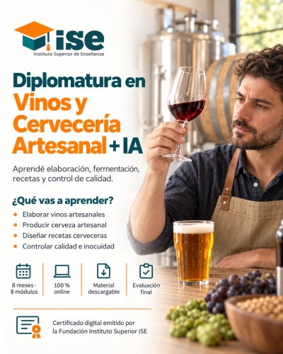 Diplomatura en Vinos y Cervecería Artesanal + IA