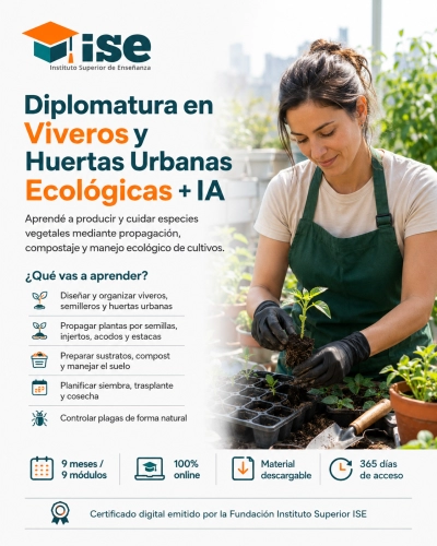 Diplomatura en Viveros y Huertas Urbanas Ecológicas + IA