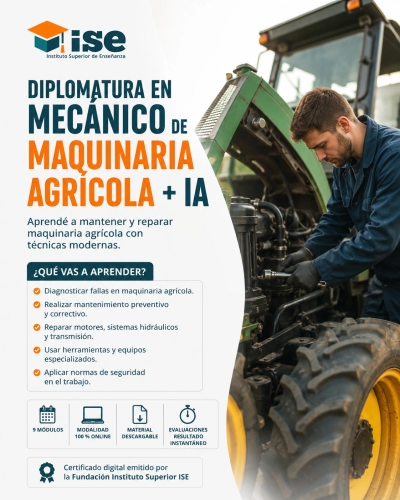 Diplomatura en Mecánico de Maquinaria Agrícola + IA
