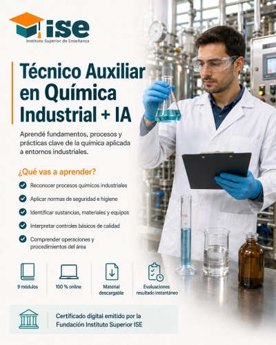 Técnico Auxiliar en Química Industrial + IA