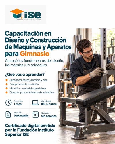 Capacitación en Diseño y Construcción de Maquinas y Aparatos para Gimnasio