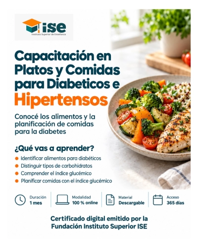 Capacitación en Platos y Comidas para Diabeticos e Hipertensos