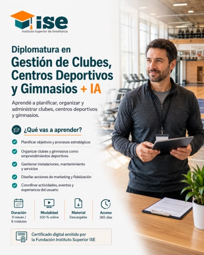 Diplomatura en Gestión de Clubes, Centros Deportivos y Gimnasios + IA