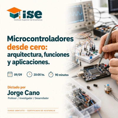 Microcontroladores desde cero: arquitectura, funciones y aplicaciones