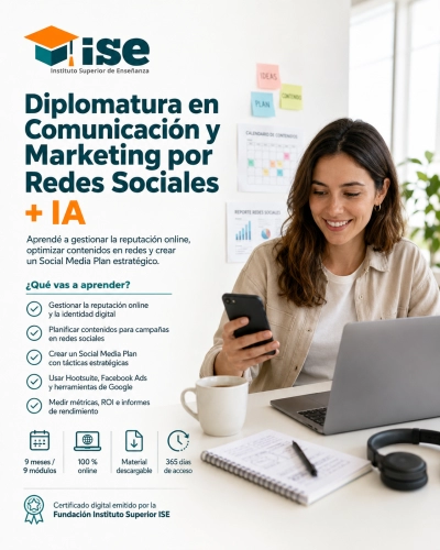 Diplomatura en Comunicación y Marketing por Redes Sociales + IA