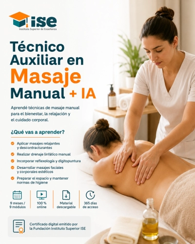 Técnico Auxiliar en Masaje Manual + IA