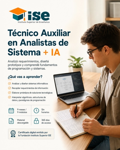 Técnico Auxiliar en Analistas de Sistema + IA