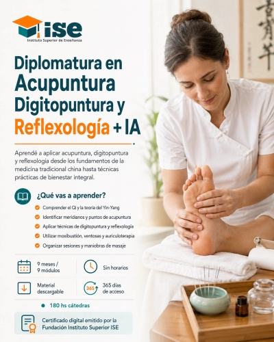 Diplomatura en Acupuntura Digitopuntura y Reflexología + IA
