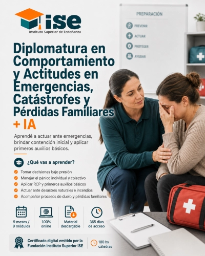Diplomatura en Comportamiento y Actitudes en Emergencias, Catástrofes y Pérdidas Familiares + IA