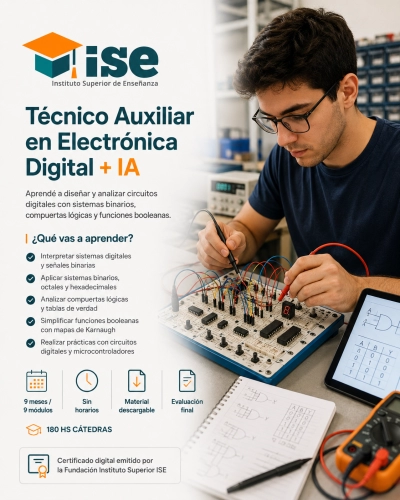 Técnico Auxiliar en Electrónica Digital + IA