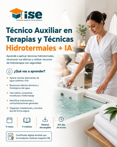Técnico Auxiliar en Terapias y Técnicas Hidrotermales + IA