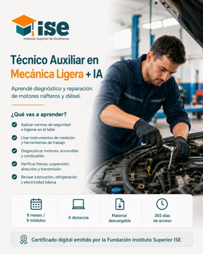 Técnico Auxiliar en Mecánica Ligera + IA