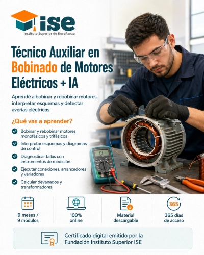 Técnico Auxiliar en Bobinado de Motores Eléctricos + IA
