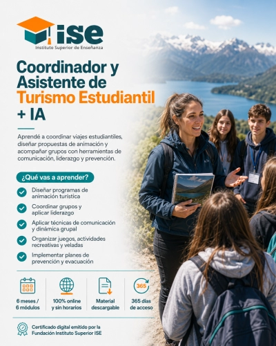 Coordinador y Asistente de Turismo Estudiantil + IA