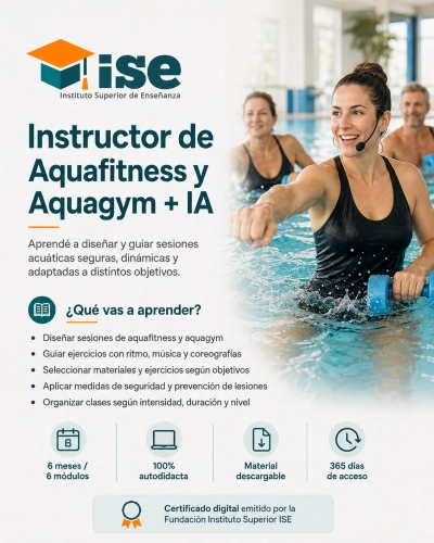Instructor de Aquafitness y Aquagym + IA