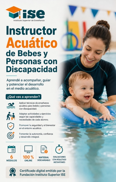 Instructor Acuático de Bebes y Personas con Discapacidad + IA