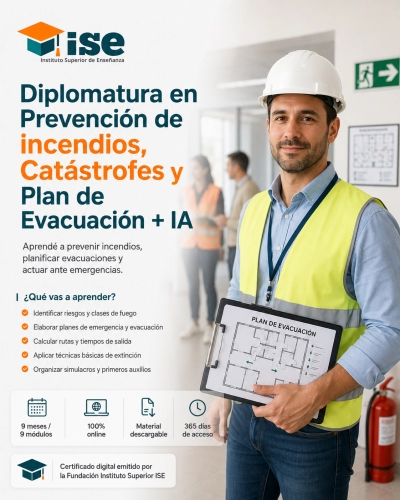 Diplomatura en Prevención de incendios, Catástrofes y Plan de Evacuación + IA