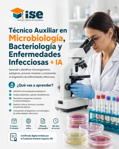 Técnico Auxiliar en Microbiología, Bacteriología y Enfermedades Infecciosas + IA